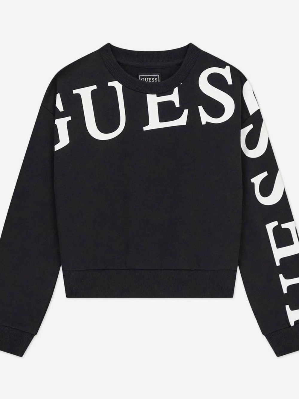Guess black graphic long sleeve sweatshirt crewneck